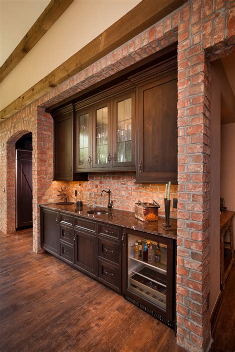 Rustic Farmhouse - Rustic - Home Bar - Detroit - by Johnson Custom ...