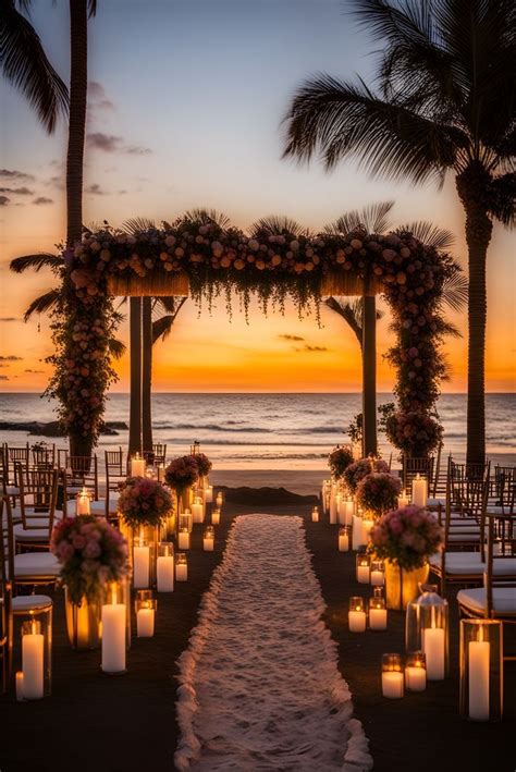 by Shyla on birth day decor | Dream beach wedding, Sunset beach ...