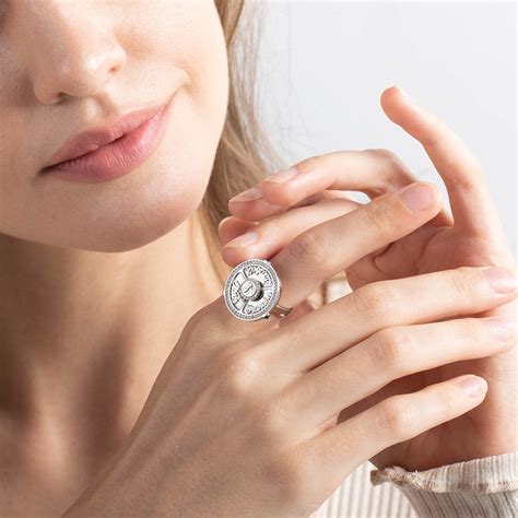 custom  spinning wheel ring family initial  wheel spinner ring