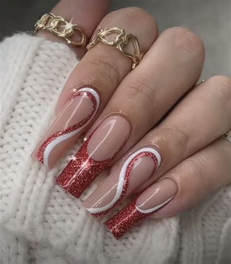 "Long Nail Art for Every Season: Ideas and Trends" | Christmas nails, Acrylic nails coffin short ...