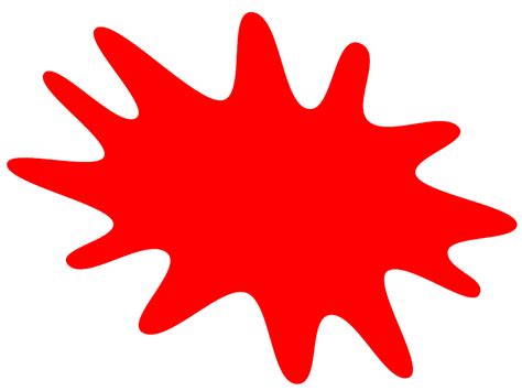 Red Splat Clip Art at Clker.com - vector clip art online, royalty free ...