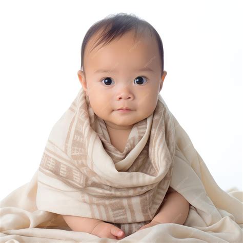 Premium AI Image | Laotian Baby in Traditional Soft Fabrics