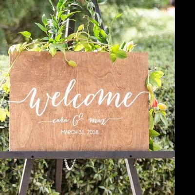 Wedding Welcome Sign, Welcome Sign, Wedding Wood Welcome Sign, Wedding ...