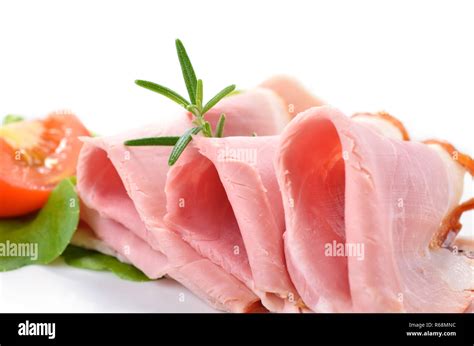 delicious cooked ham stock photo alamy