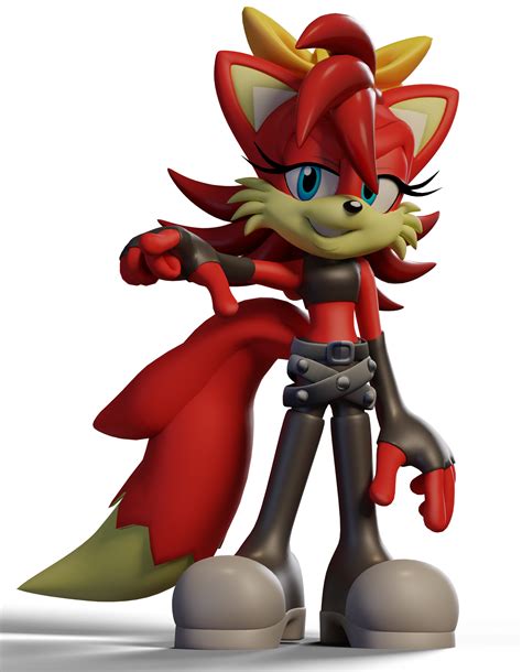 Fiona Fox render. (render by me, model by JCThornton). : r/SonicTheHedgehog