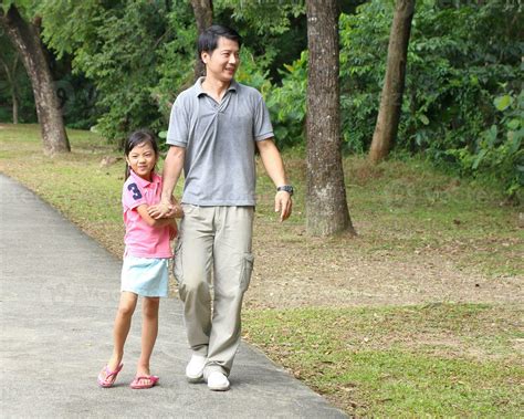 South East Asian young father mother daughter son parent boy girl child