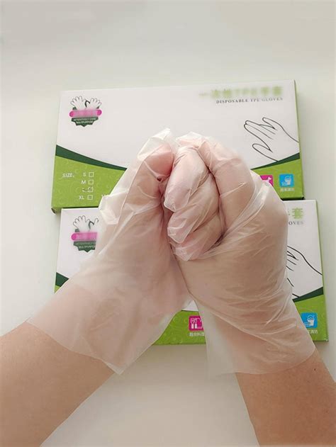 100 Counts/Box Disposable Gloves Powder-Free Clear Vinyl Gloves Latex