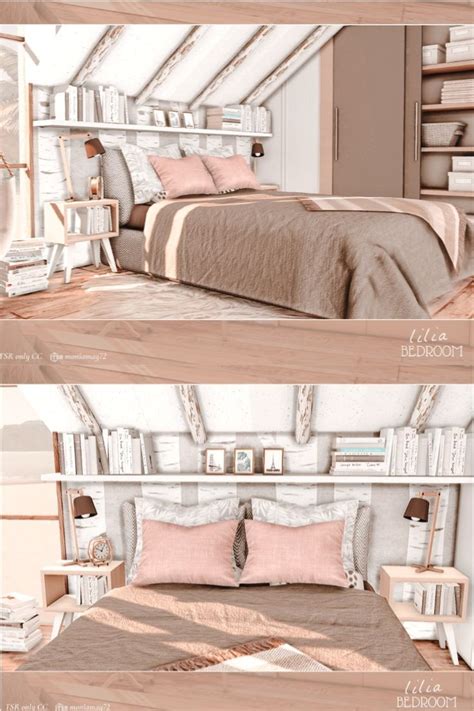 The Sims 4 CC's modern cozy Bedroom. Custom Content was used. Download ...