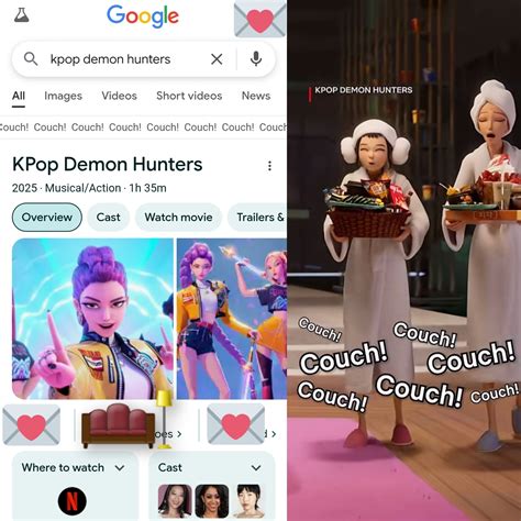 Gia - Here's what happens when you type "KPop Demon Hunters" on Google