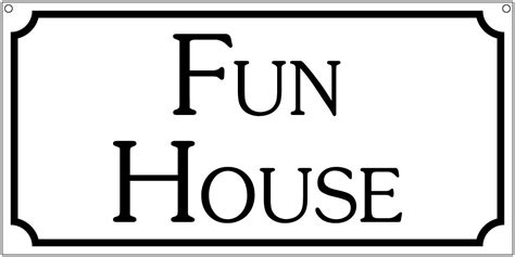 Fun House- 6x12 Aluminum County Fair Carnival Circus Decor sign | eBay