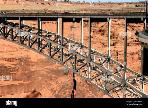 Bridge over grand canyon arizona Stock Photo - Alamy