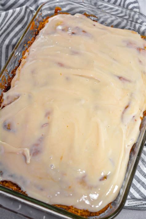 Cinnamon Roll Cake with Cream Cheese Frosting - Sweet Pea's Kitchen