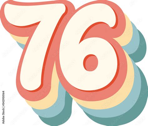 76 Number Stock Illustration | Adobe Stock