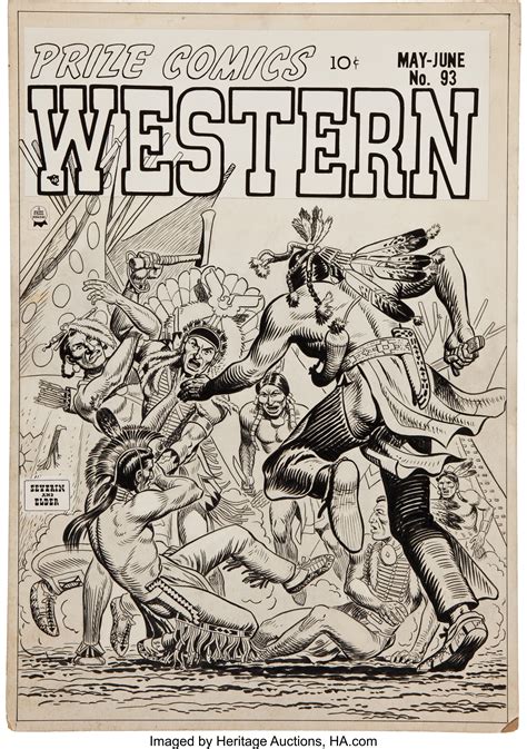 John Severin and Bill Elder Prize Comics Western #93 American Eagle