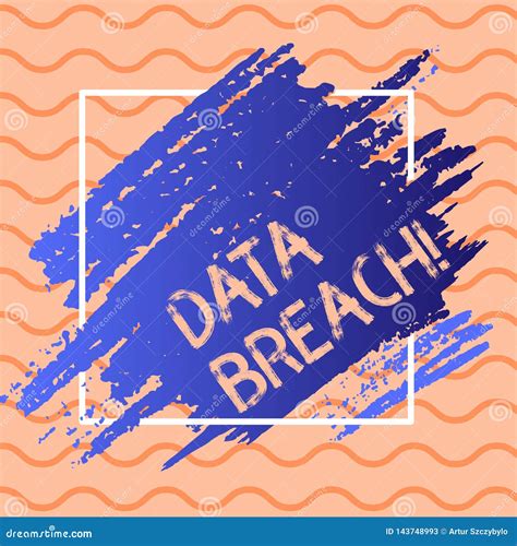 Writing Note Showing Data Breach. Business Photo Showcasing Security