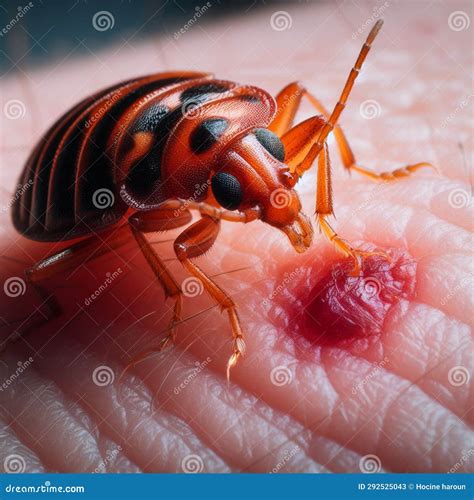 Bed bug bites stock illustration. Illustration of biting - 292525043
