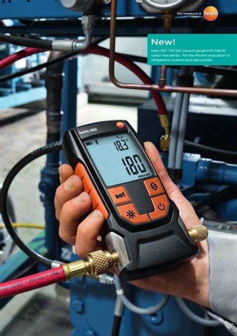 Testo 552 vacuum gauge