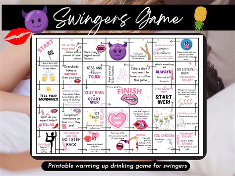 Printable Swingers Board Game for Couples | Foreplay Game Sex Game