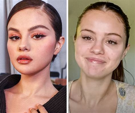 Celebrities With And Without Makeup