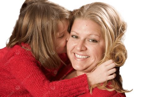 Young Mother And Daughter Portrait Pretty Happiness, Playful, Face, Mom
