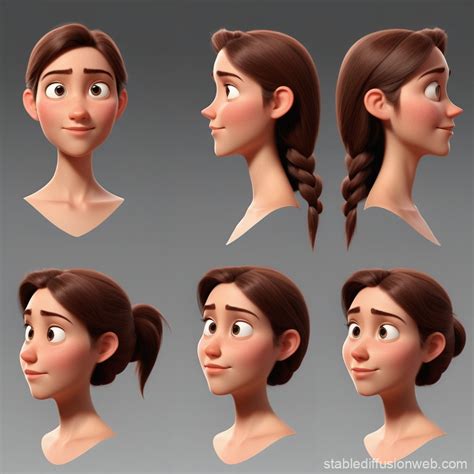 pixar style character sheet Prompts | Stable Diffusion Online