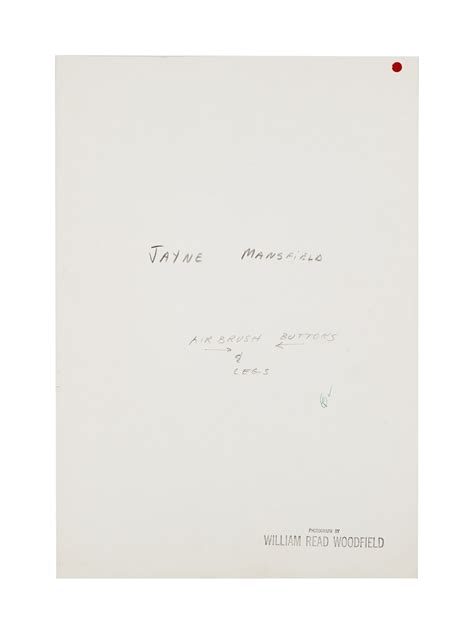 William Read | Playboy | Jayne Mansfield 1956 Black And White Photo By