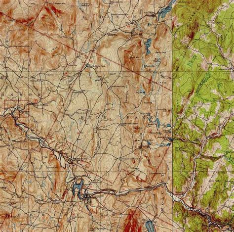 Hyde Park VT 1930 USGS Old Topo Map - Town Composite Lamoille Co. - OLD ...