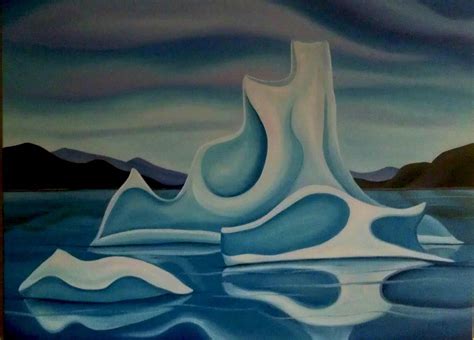 The Icebergs Painting at PaintingValley.com | Explore collection of The ...