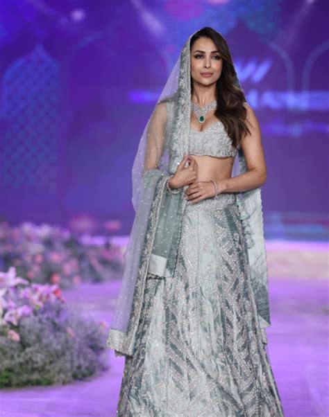 Let Malaika Arora win you over with her exquisite silver lehenga