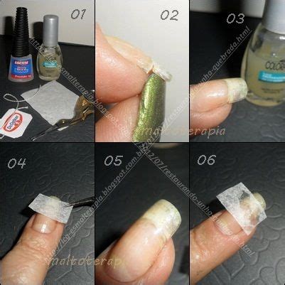 Como Recuperar Unhas Quebradas - Esmaltoterapia: Restaurando Unha quebrada | Unhas quebradas, Unha, Como ...
