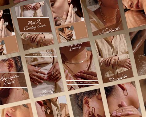 jewelry reels template bundle instant downloads canva template