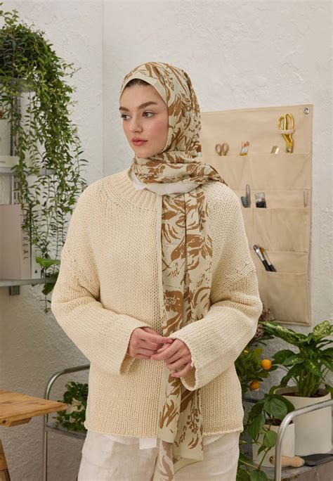 VIOLET DESEN ŞAL CAMEL Online Satın Al! | Fresh Scarfs