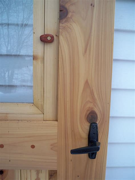 littlewing woodwork: Red Cedar Storm Door