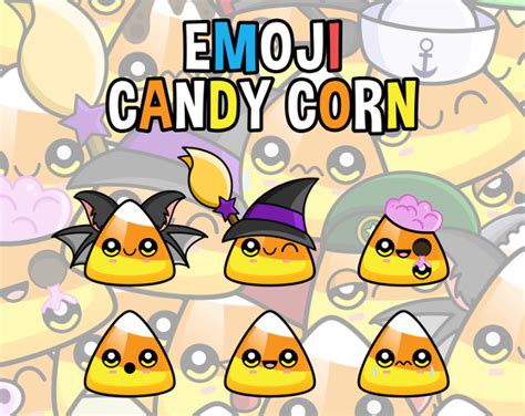 Emoji Emotion Faces Candy Corn by KEITHART85