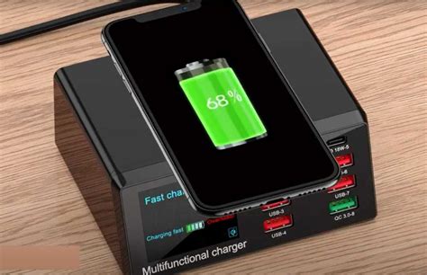 Зарядка зарядная станция 8 порт USB 100W Wireless PD Quick Charge 3.0 ...