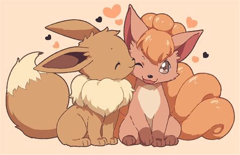 Only i ship eevee and vulpix? They are so cute!!! : r/Eevee