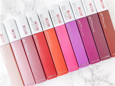 Maybelline Superstay Matte Ink Review Swatches Lipstick A Day | My XXX ...