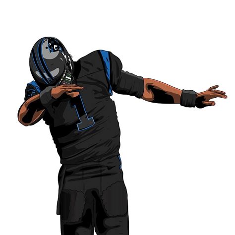 cam newton dab posters redbubble