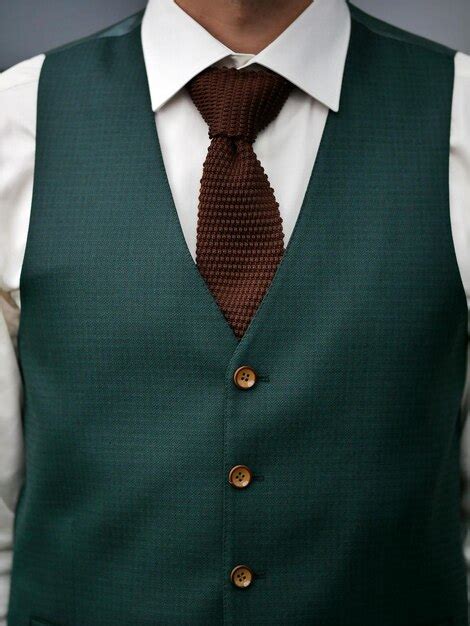Premium Photo | Stylish green groom jacket closeup