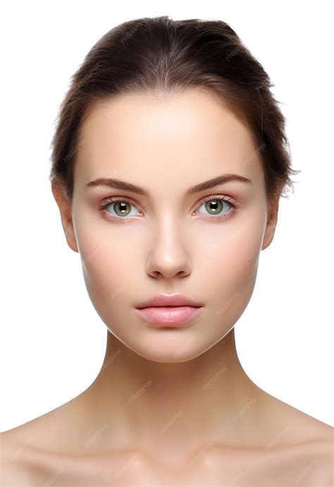 premium photo photo front view portrait  clear skin beautiful