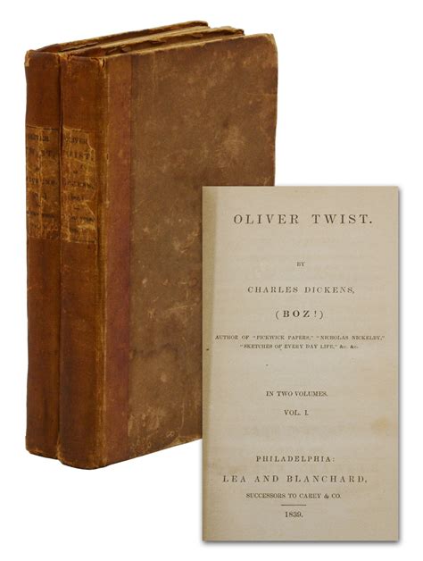 Oliver Twist by Dickens, Charles: (1839) First American edition, first