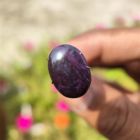 sugilite cabochon sugilite crystal cabochon  africa gel sugilite