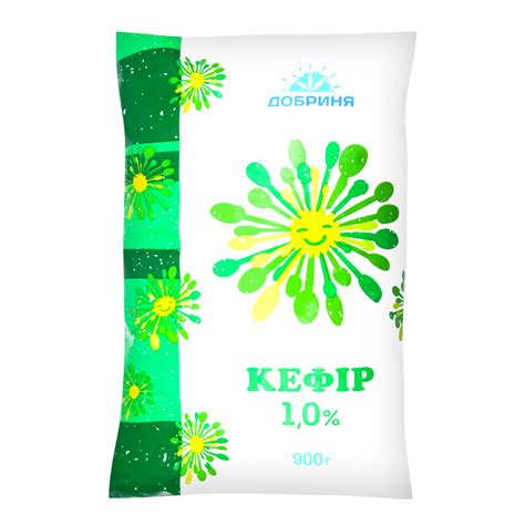 Кефір 1% Добриня м/у 900г Добриня(4820197070169): придбати в інтернет ...