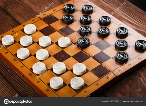 checkerboard with checkers. Game concept. Board game. Hobby. checkers ...