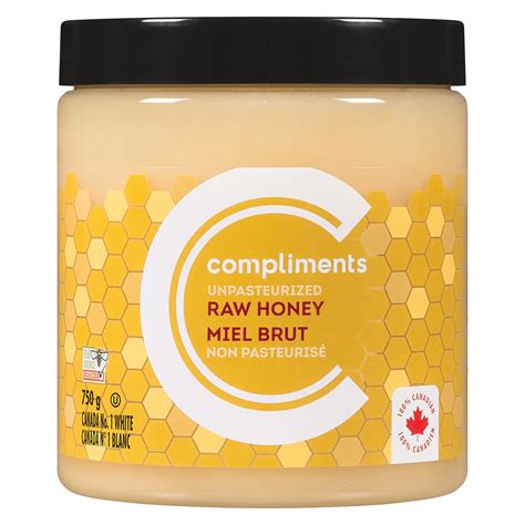 Raw Honey White Creamed 750 g | Compliments.ca