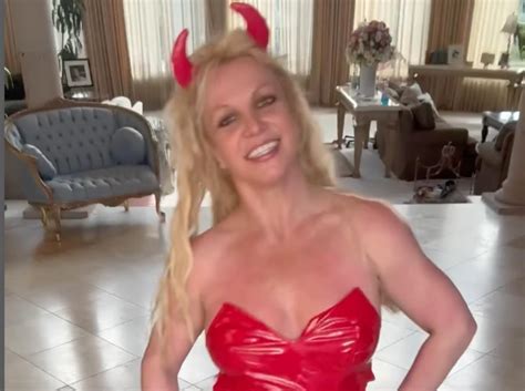 Britney Spears Dresses Like A Devil After 'Missing Halloween': Watch