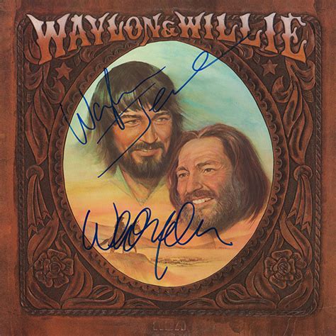 Waylon Jennings Willie Nelson Signed Waylon & Willie Album - Crossroad ...