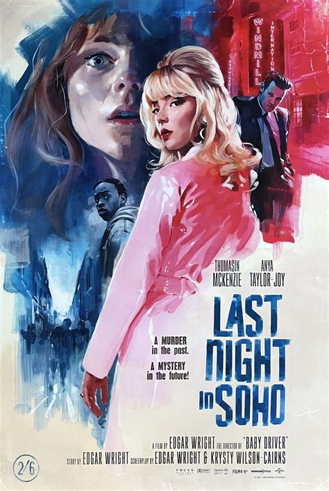 Original Last Night in Soho Movie Poster - Edgar Wright - Matt Smith