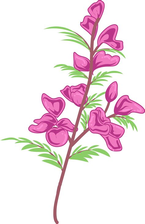 Free beautiful pink sweet pea flower illustration 18877273 PNG with ...