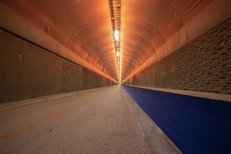 worlds longest purpose built pedestrian  cycle tunnel  set